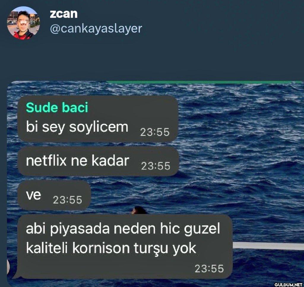 Sude baci bi sey soylicem...