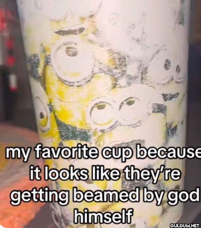 my favorite cup because it...