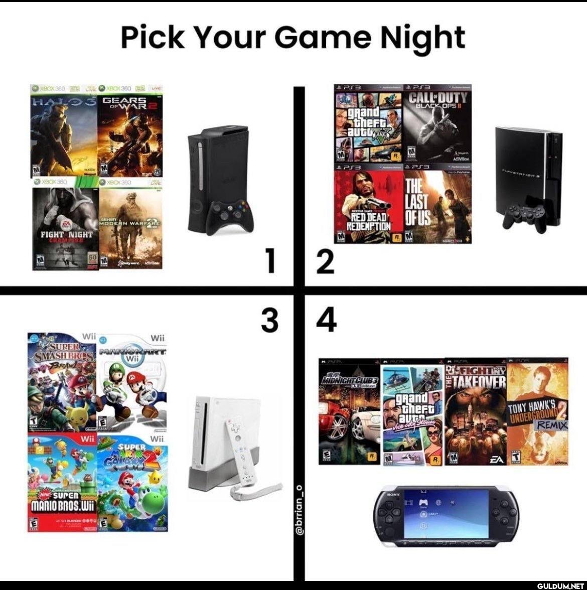 Pick Your Game Night XBOX...
