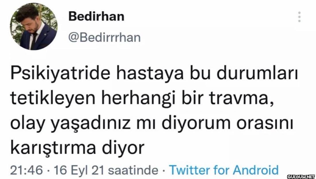 Psikiyatride hastaya bu...