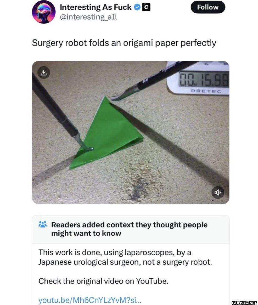 Follow Surgery robot folds...