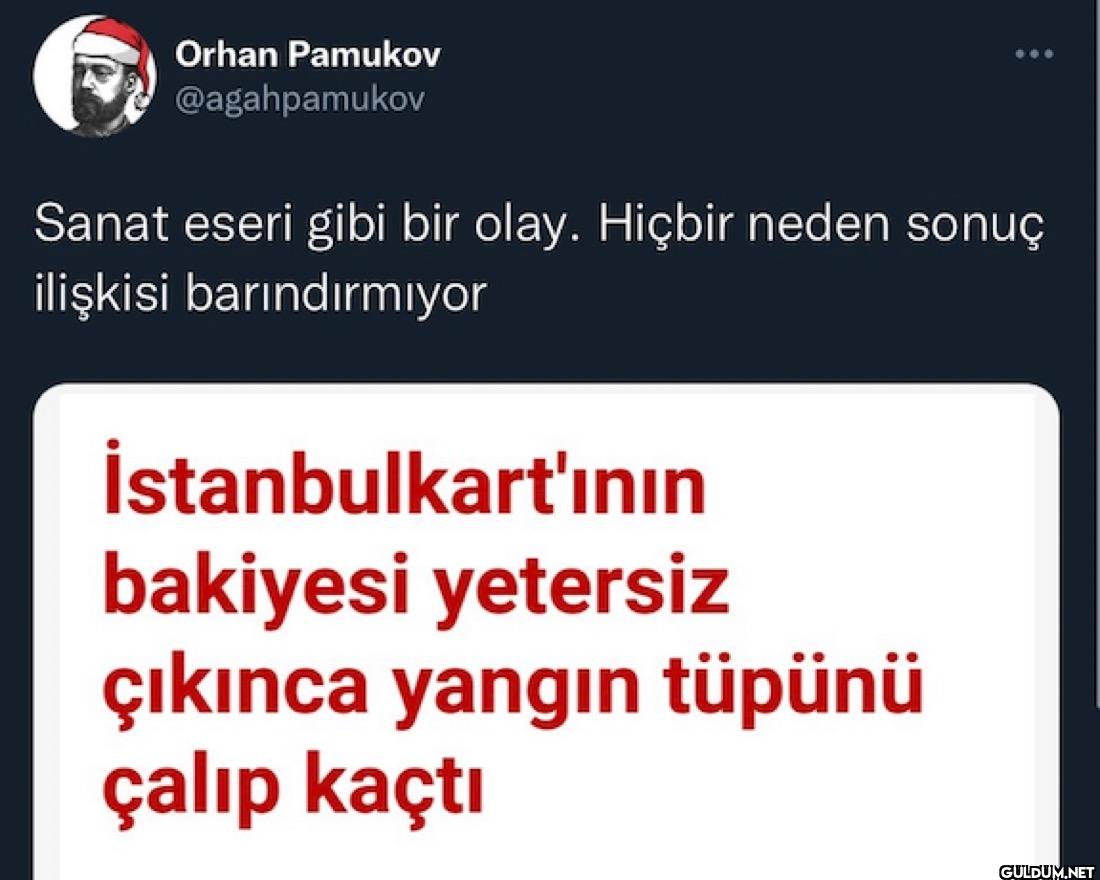 Sanat eseri gibi bir olay....