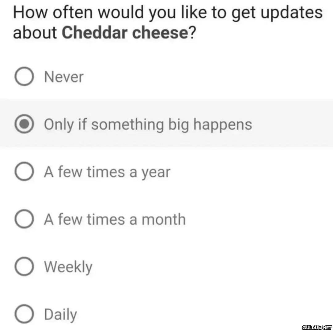 How often would you like...