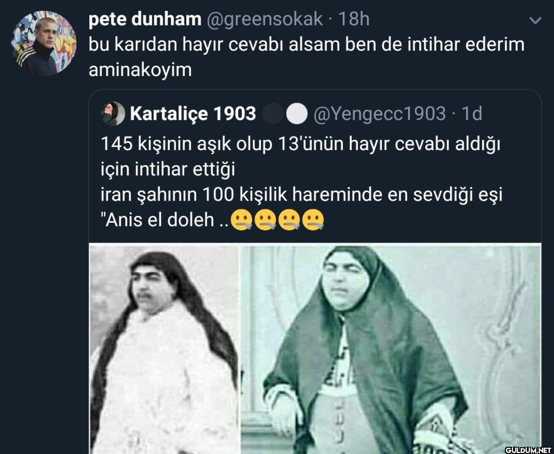 18h bu karıdan hayır...