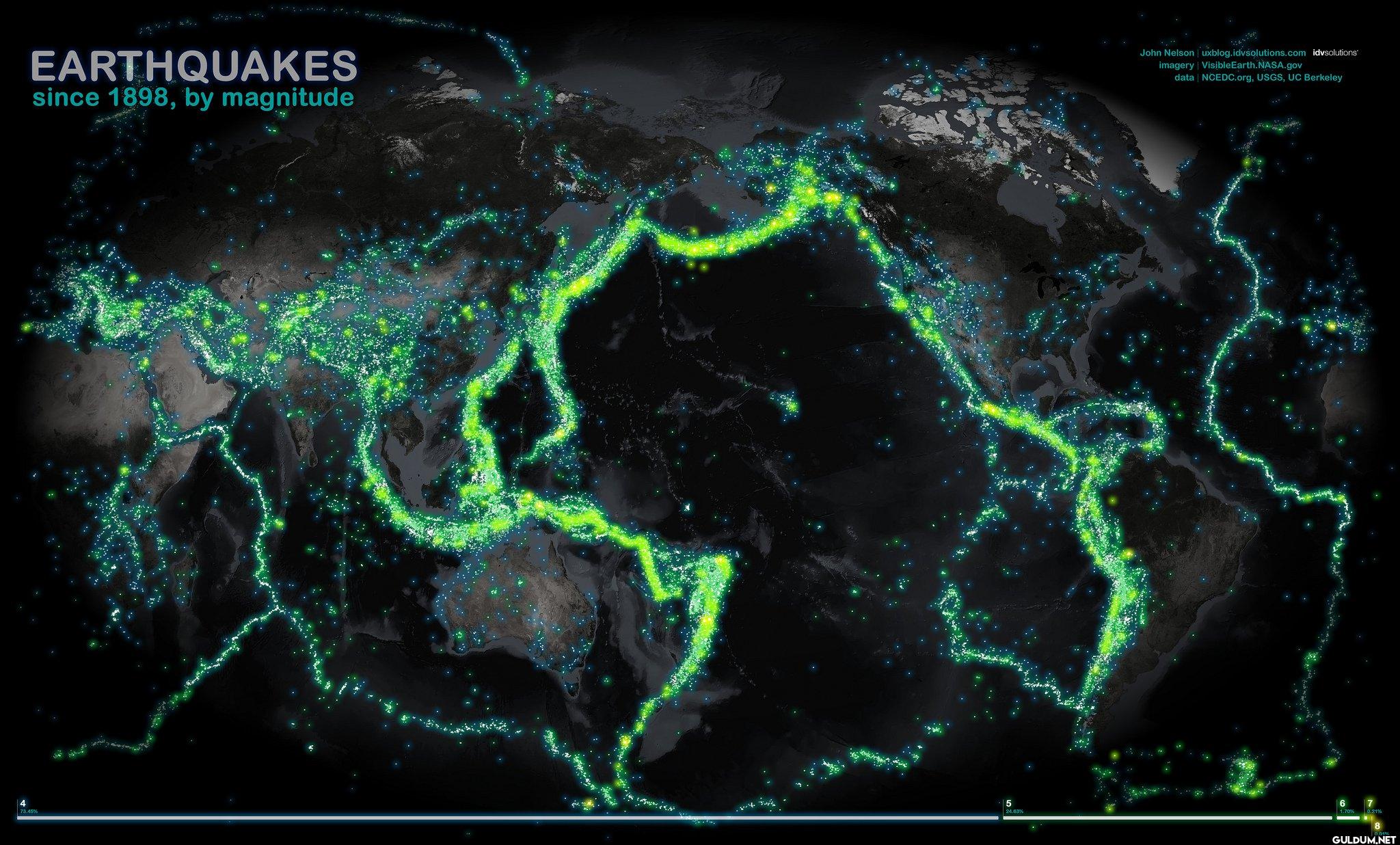 15. Map of all earthquakes...