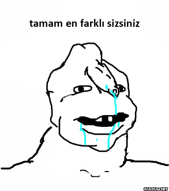 tamam en farklı sizsiniz -