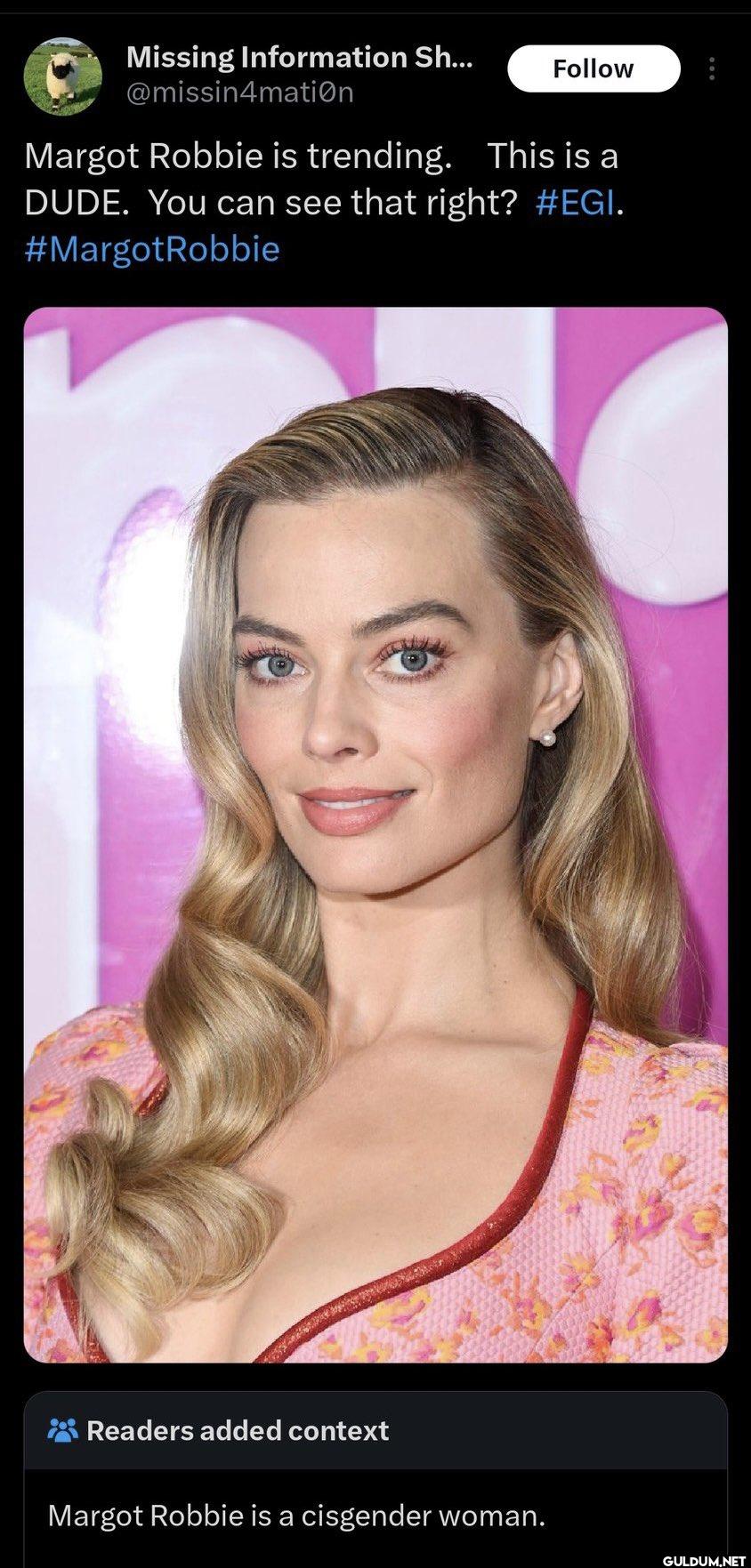 Follow Margot Robbie is...