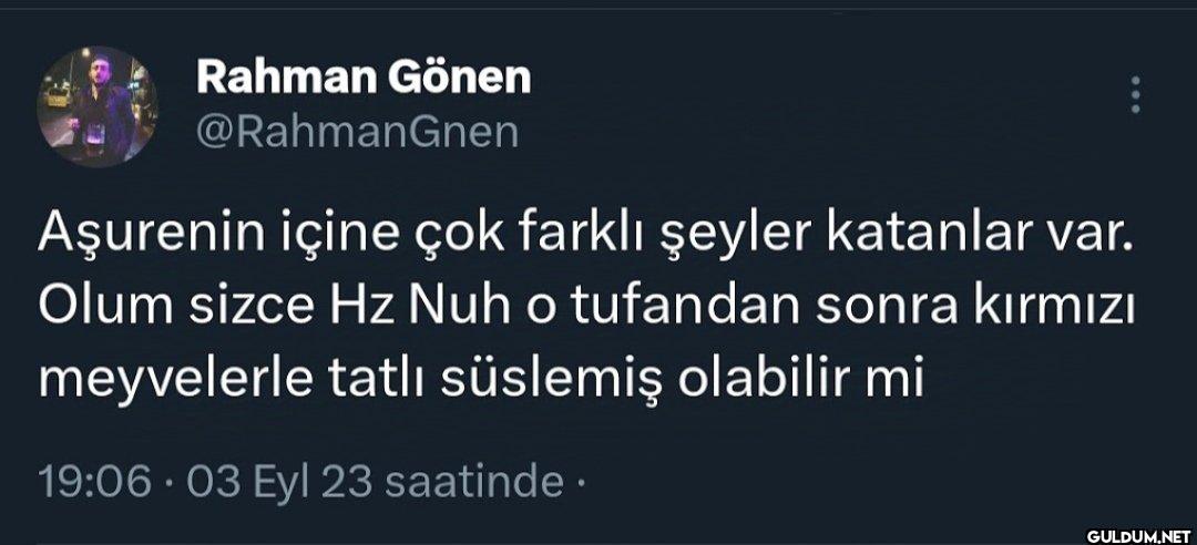 Aşurenin içine çok farklı...