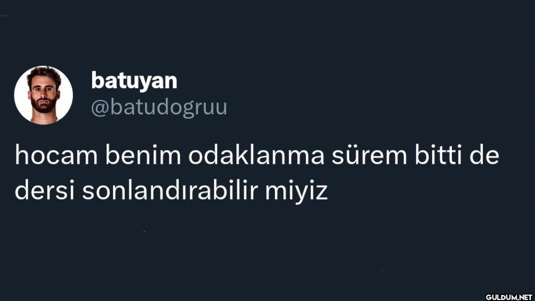 hocam benim odaklanma...