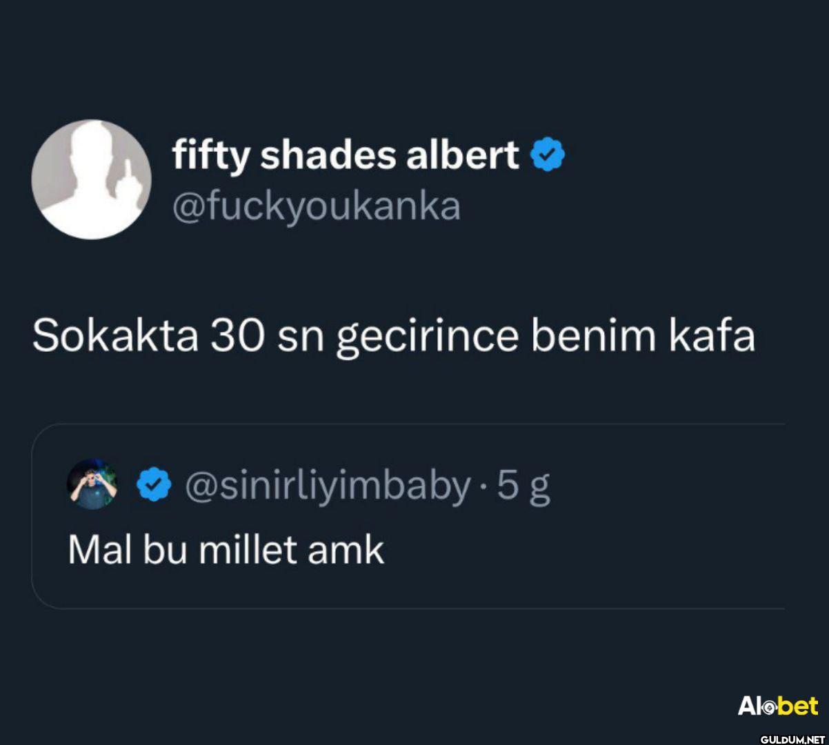 Sokakta 30 sn gecirince...