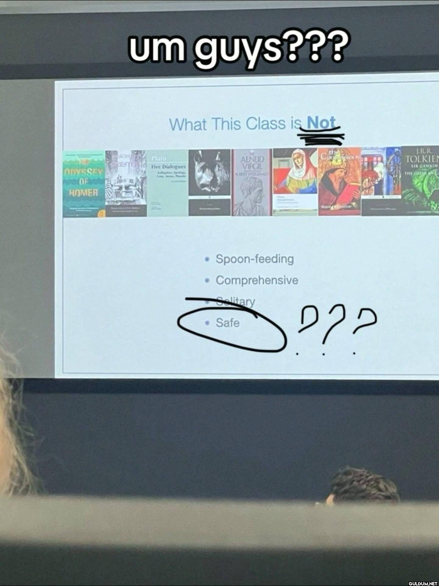 um guys??? What This Class...