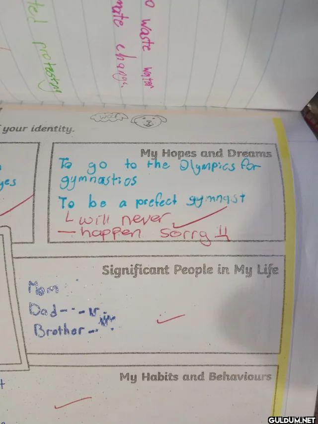 A teacher wrote this on an...