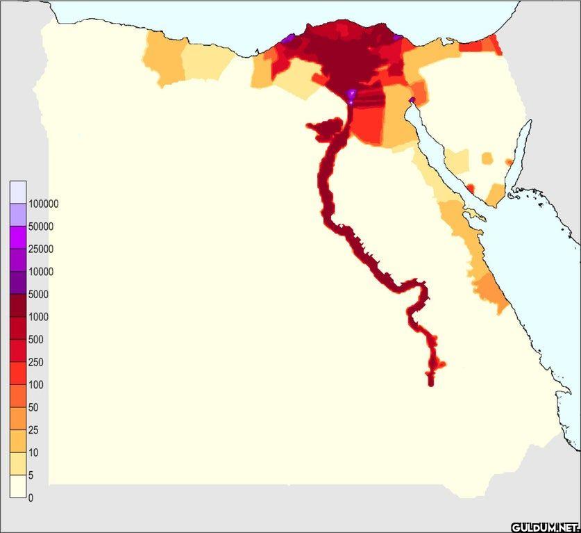 Population density in...