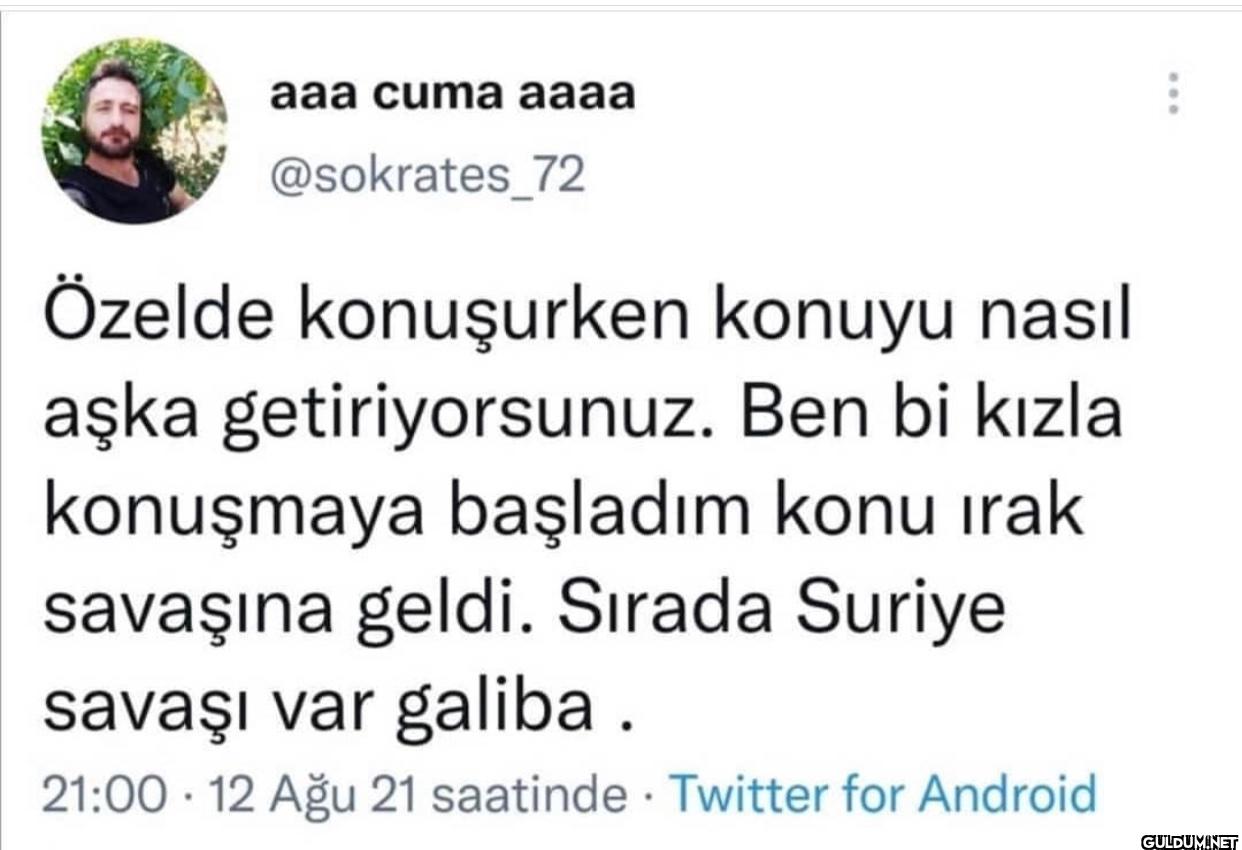 Özelde konuşurken konuyu...