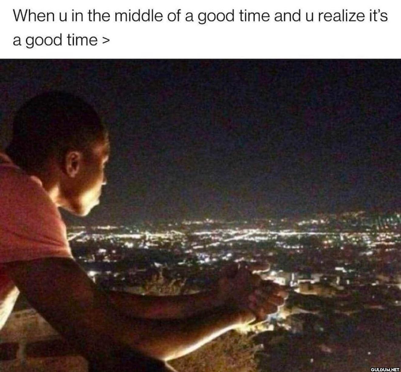 When u in the middle of a...