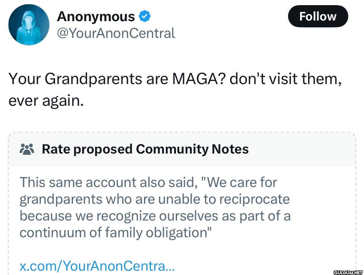 Follow Your Grandparents...