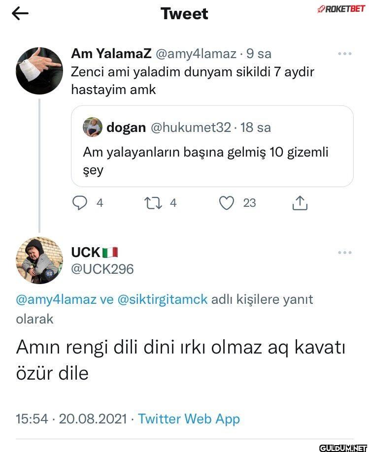 9 sa Zenci ami yaladim...