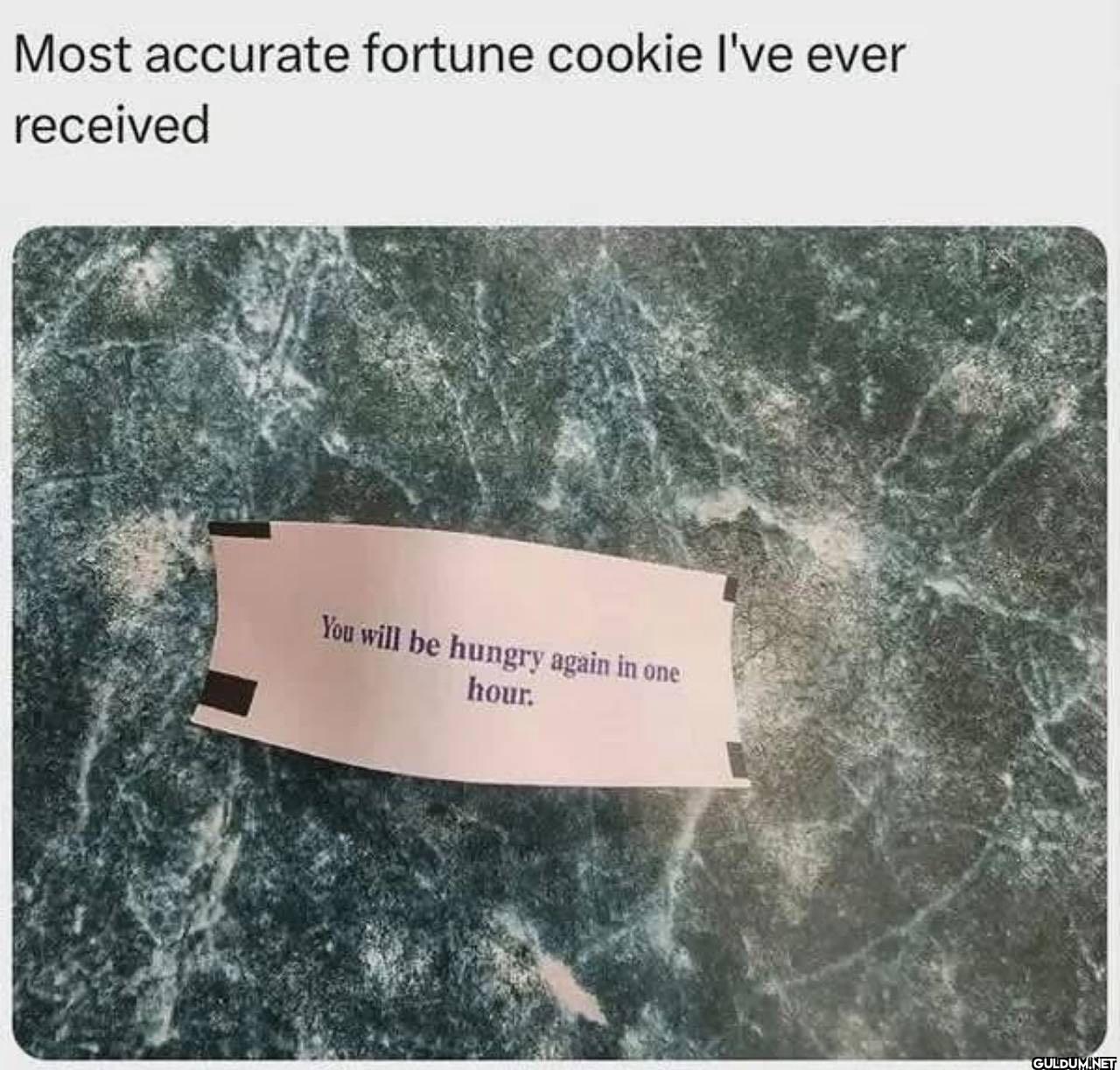 Most accurate fortune...