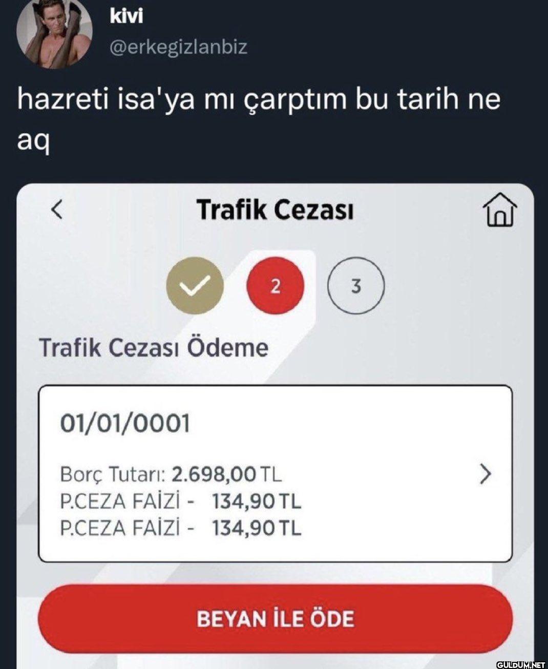 hazreti isa'ya mı çarptım...