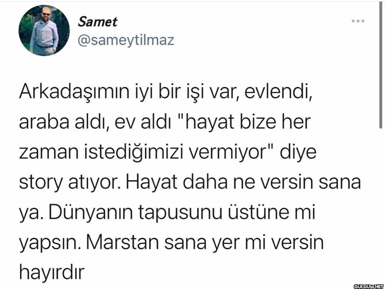 Arkadaşımın iyi bir işi...