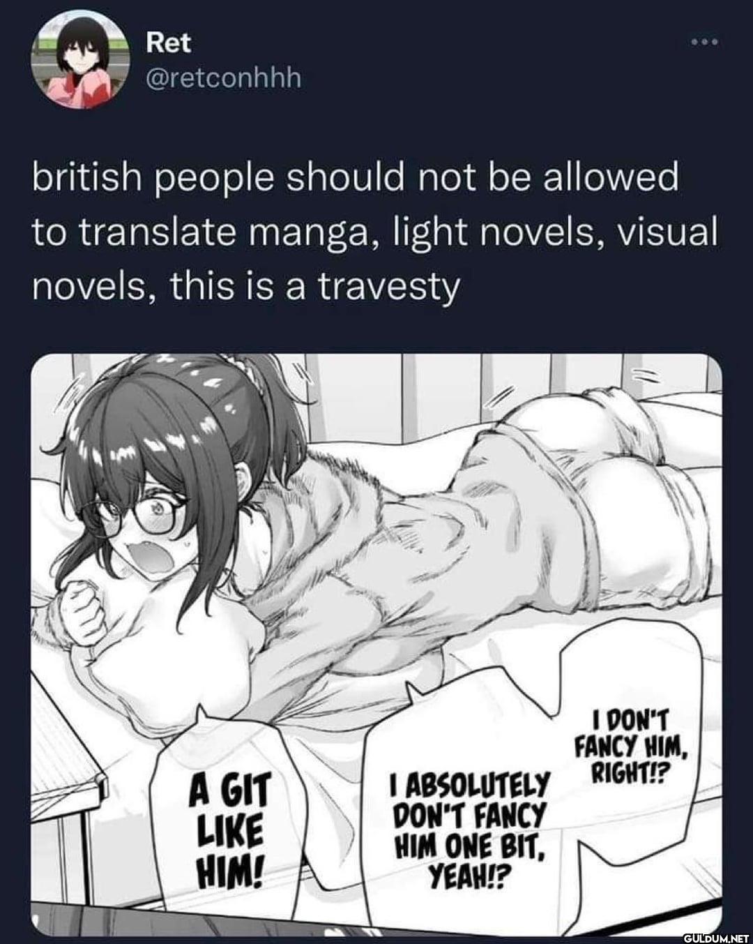 british people should not...