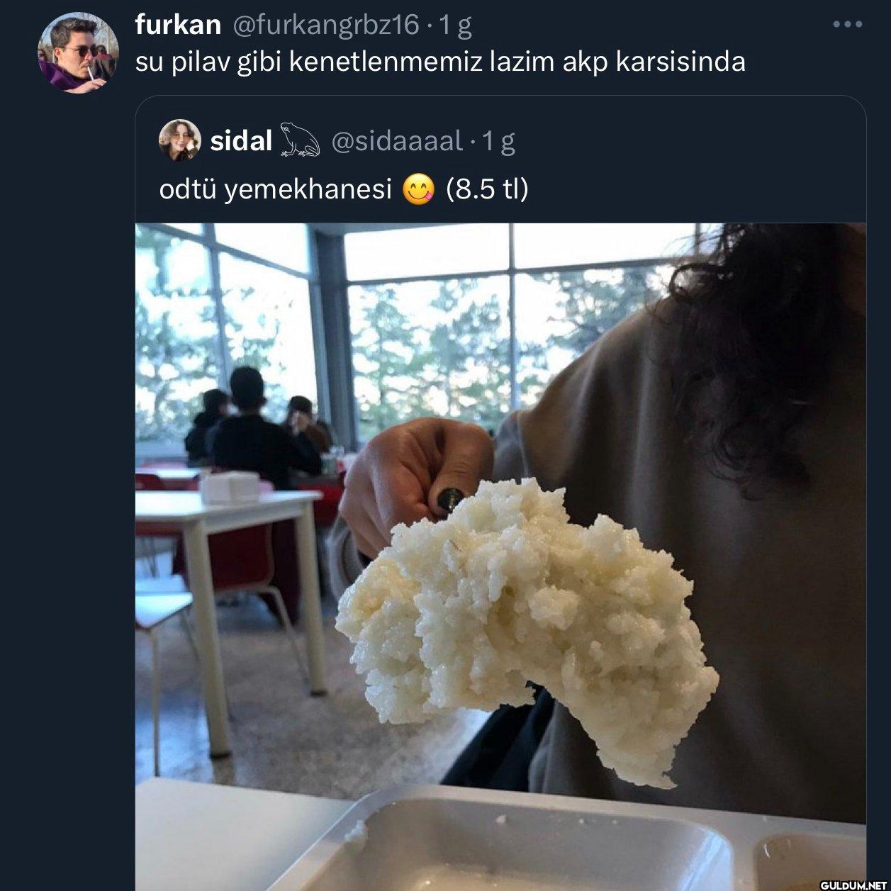 su pilav gibi...