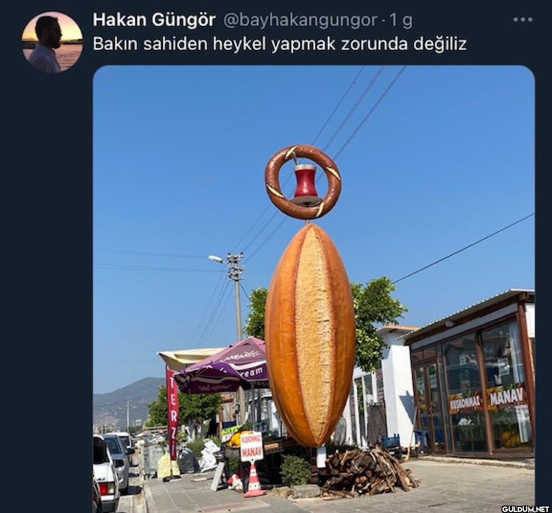 - 1 g Bakın sahiden heykel...