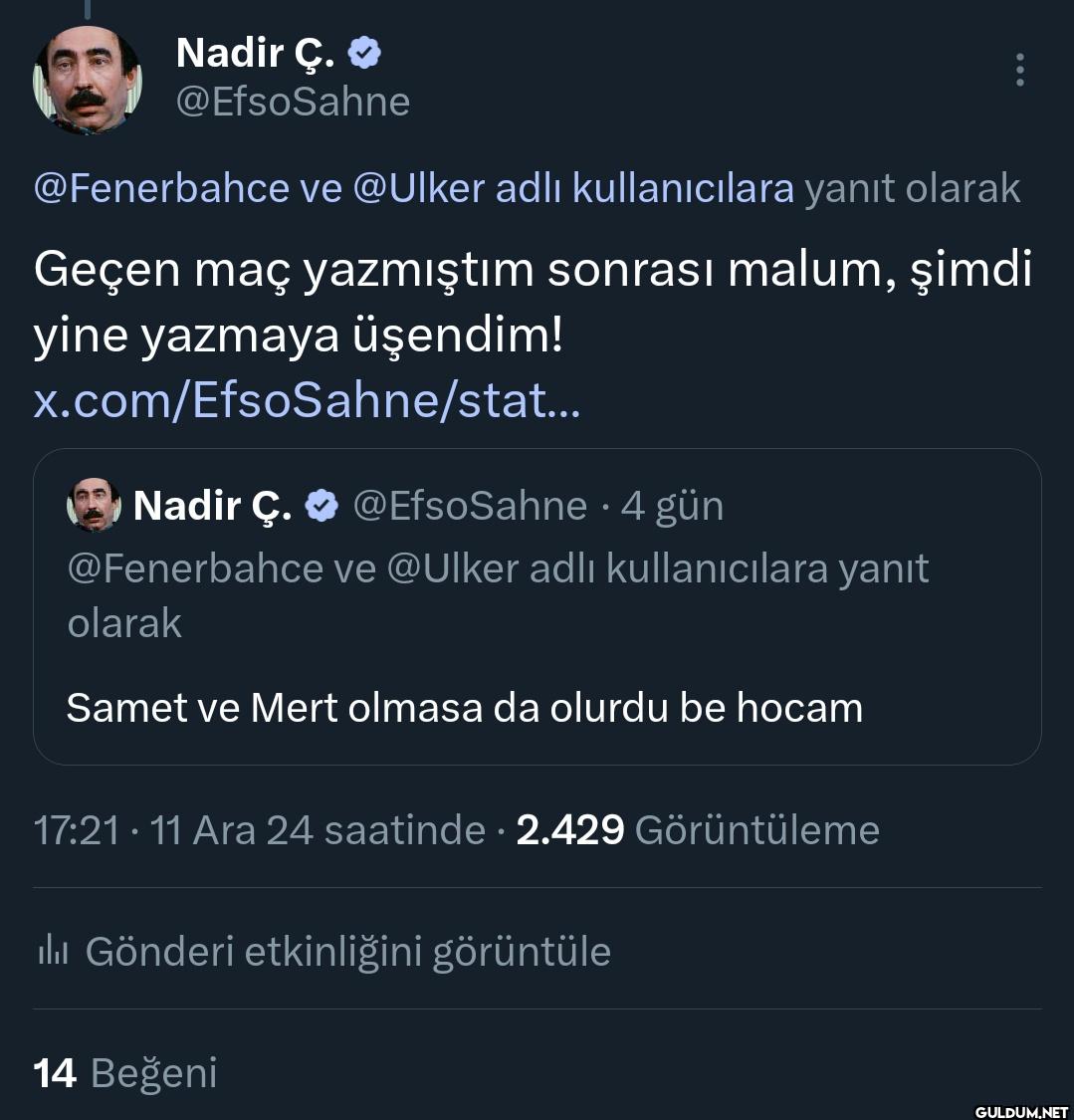 Samet sana futbolcu...