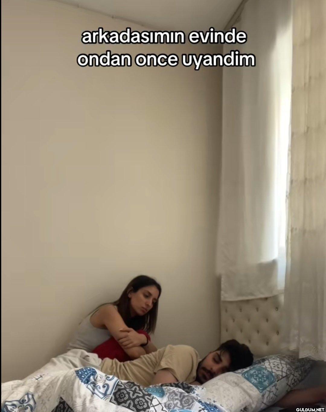 arkadasımın evinde ondan...