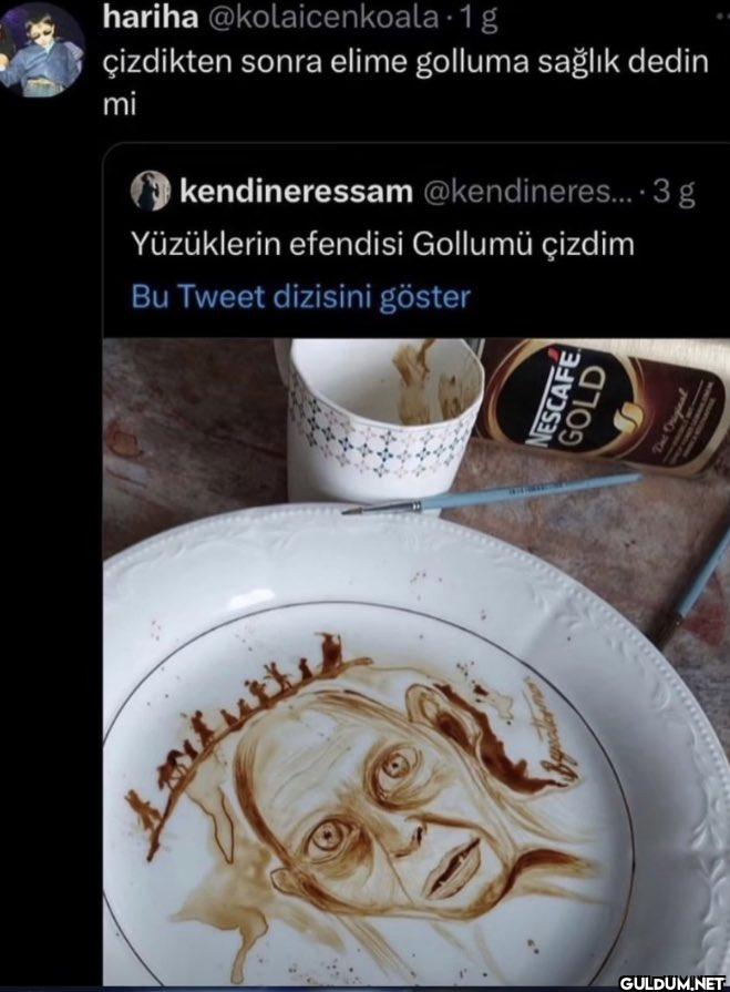 çizdikten sonra elime...