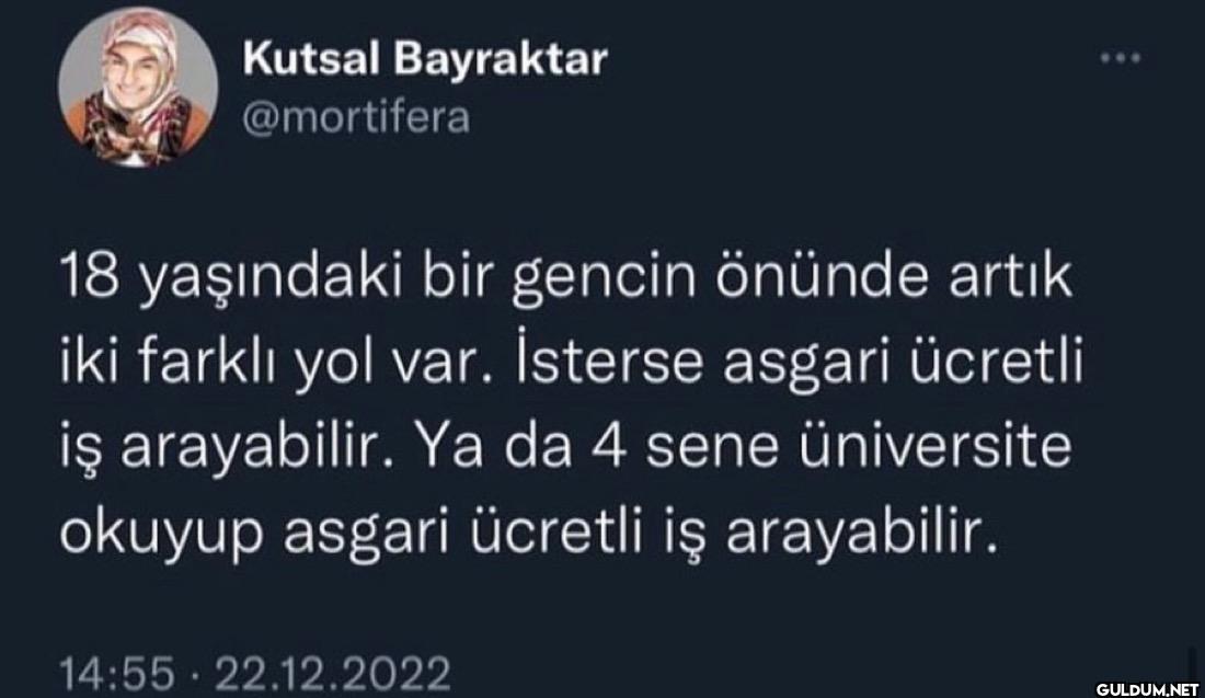 18 yaşındaki bir gencin...