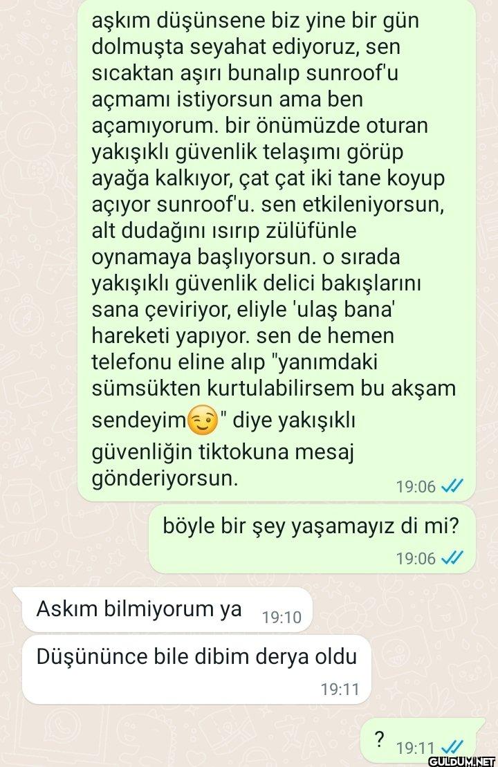 hoşlanılan hanımla...