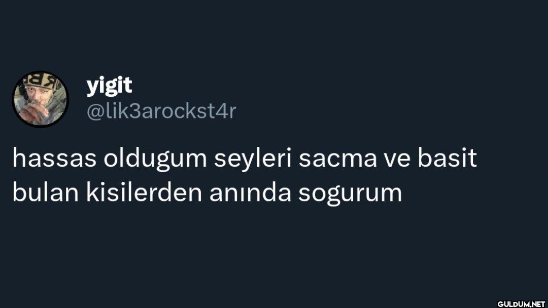 hassas oldugum seyleri...