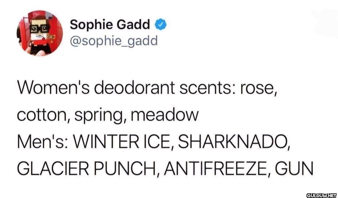 Women's deodorant scents:...