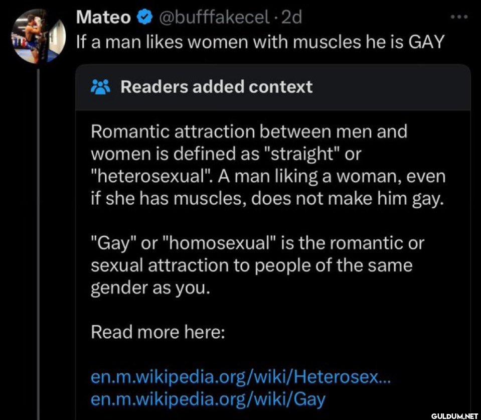 2d If a man likes women...