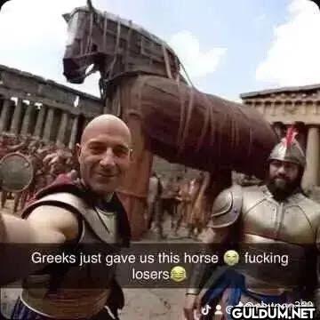 Greeks just gave us this...