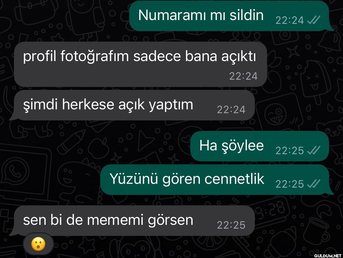 😶    Numaramı mı sildin...