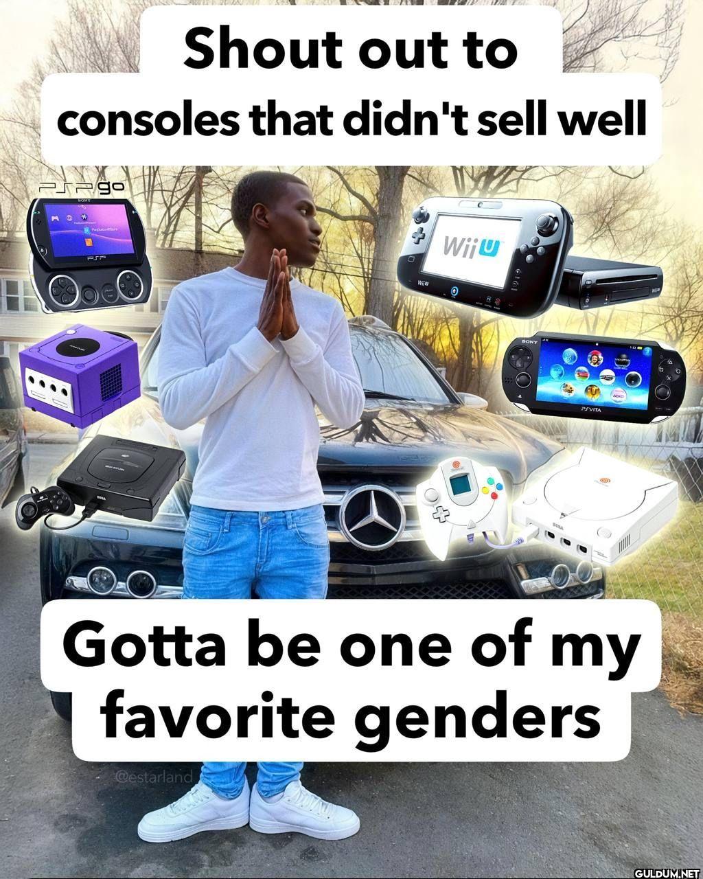 Shout out to consoles that...