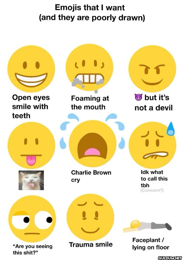 Emojis that I want and...
