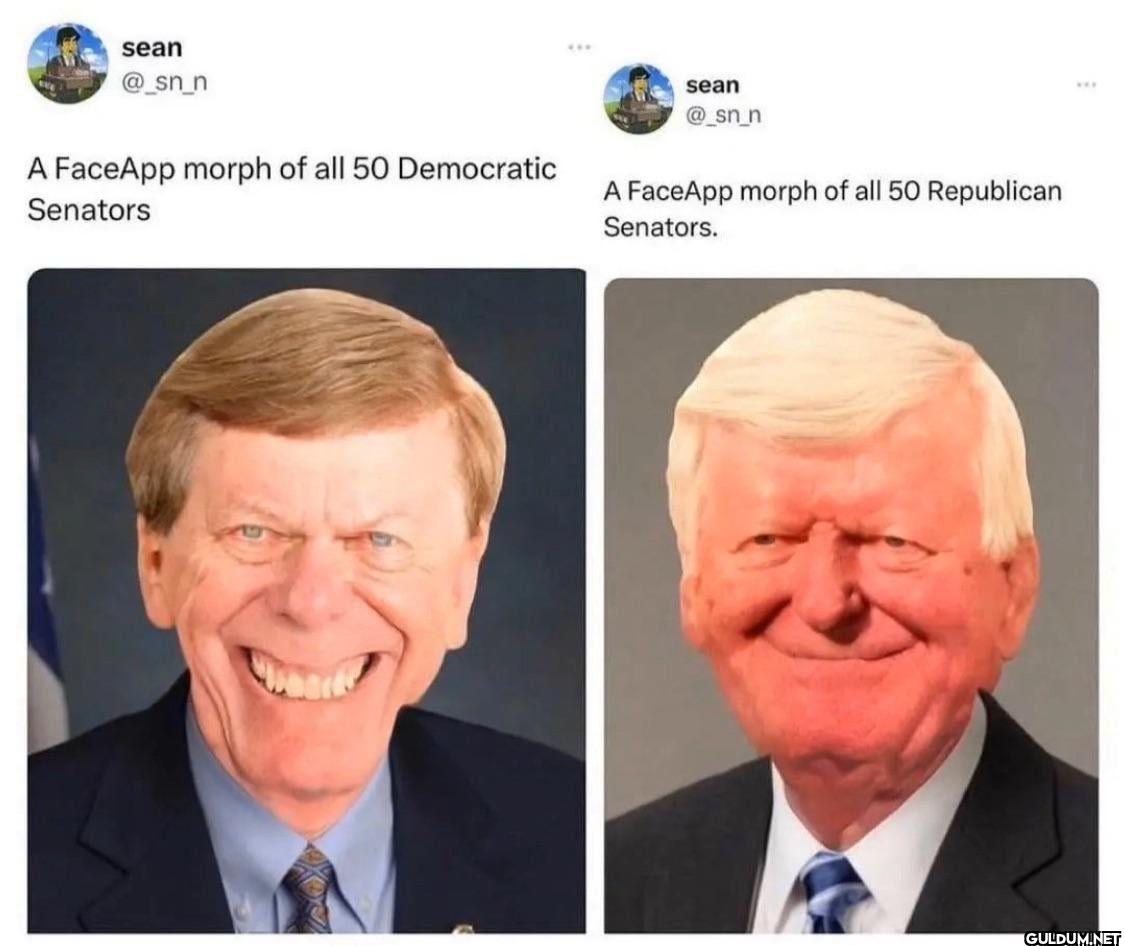 A FaceApp morph of all 50...