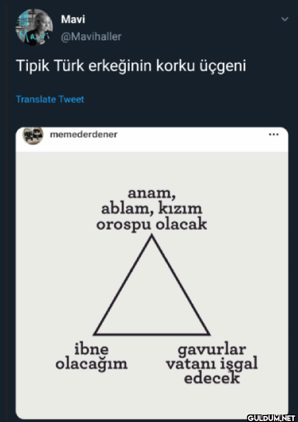 Tipik Türk erkeğinin korku...
