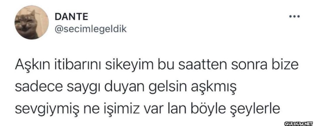 ÷ Aşkın itibarını sikeyim...