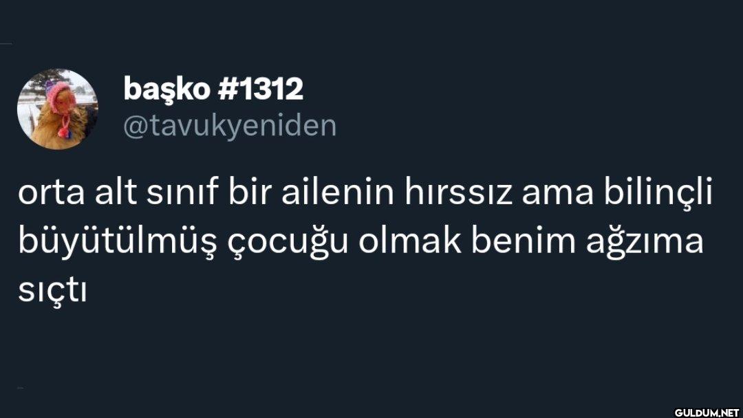 orta alt sınıf bir ailenin...