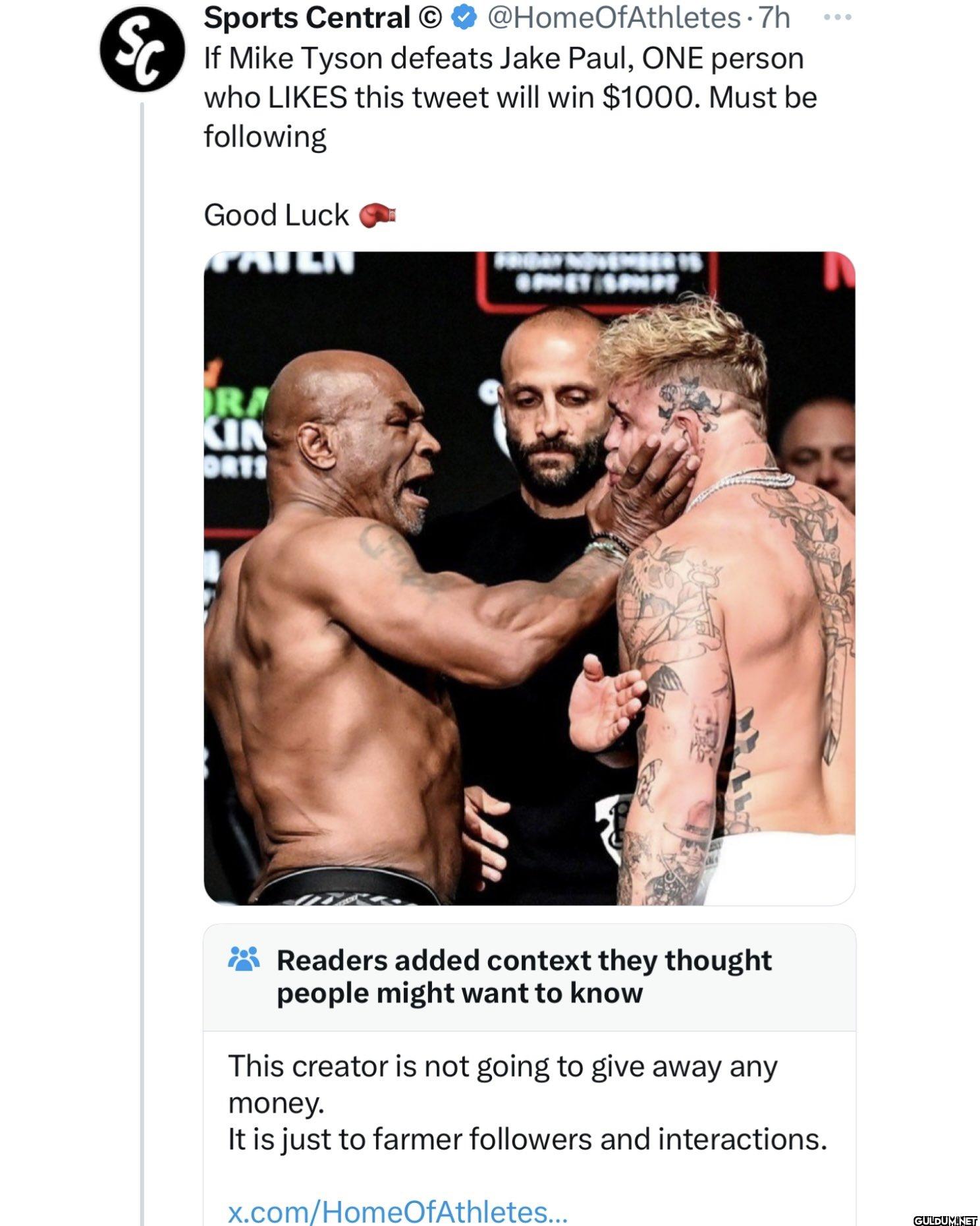 7h If Mike Tyson defeats...