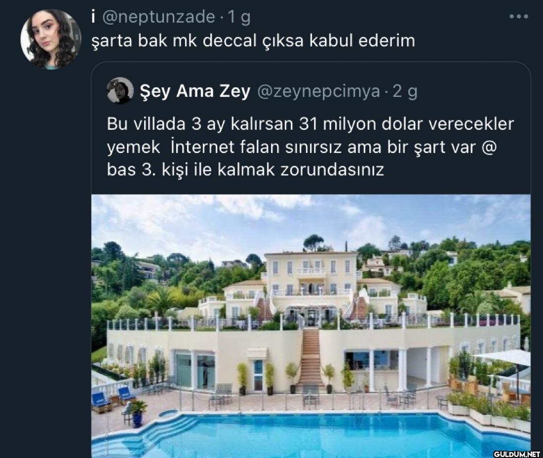 - 1 g şarta bak mk deccal...