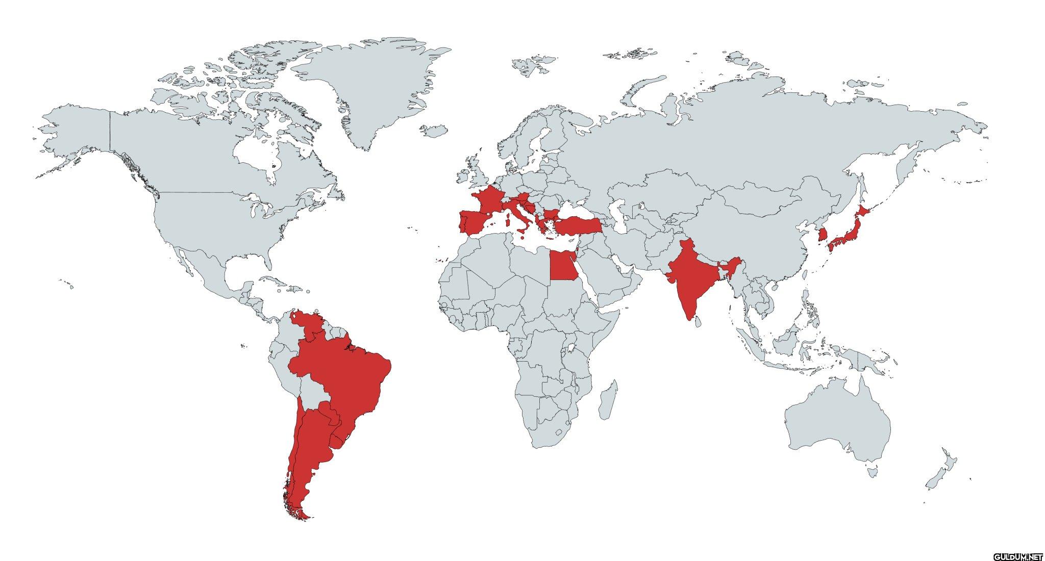 Countries that use bidets