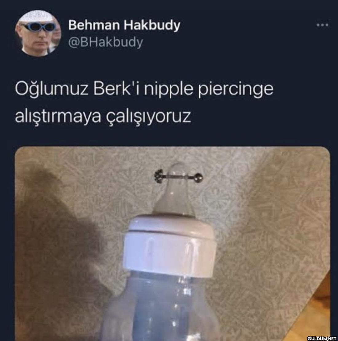 Oğlumuz Berk'i nipple...