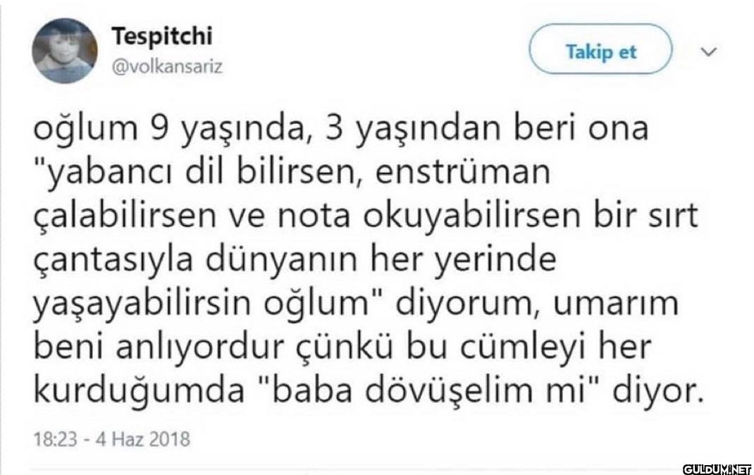 Takip et oğlum 9 yaşında,...