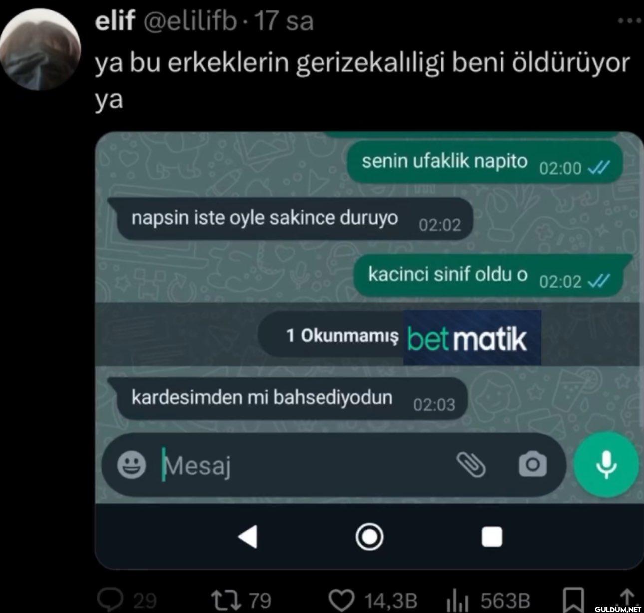 17 sa ya bu erkeklerin...