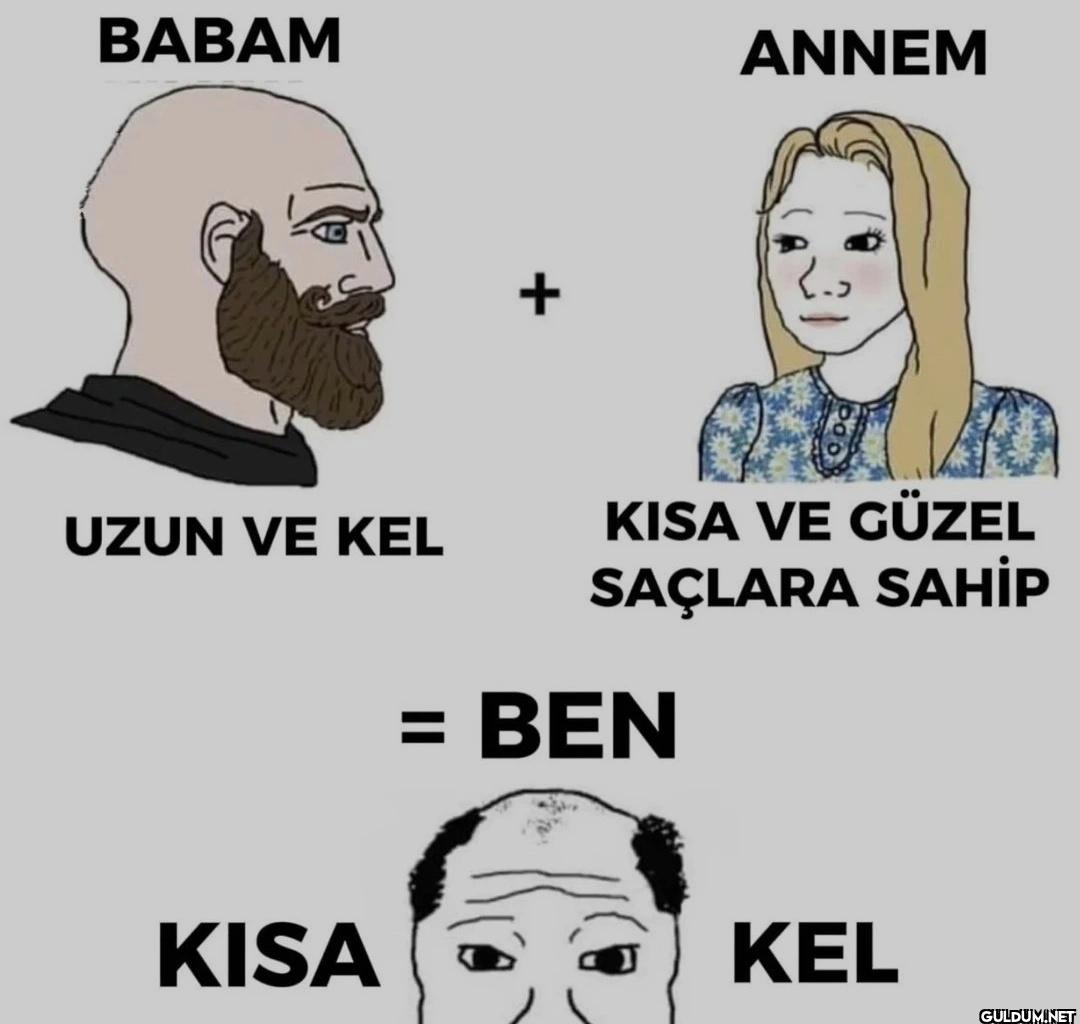 BABAM ANNEM UZUN VE KEL...